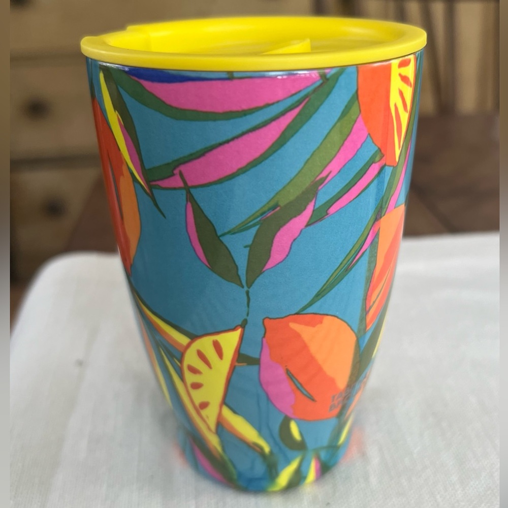Tabitha Brown 12oz. Steel Tumbler Aqua Citrus Tropical